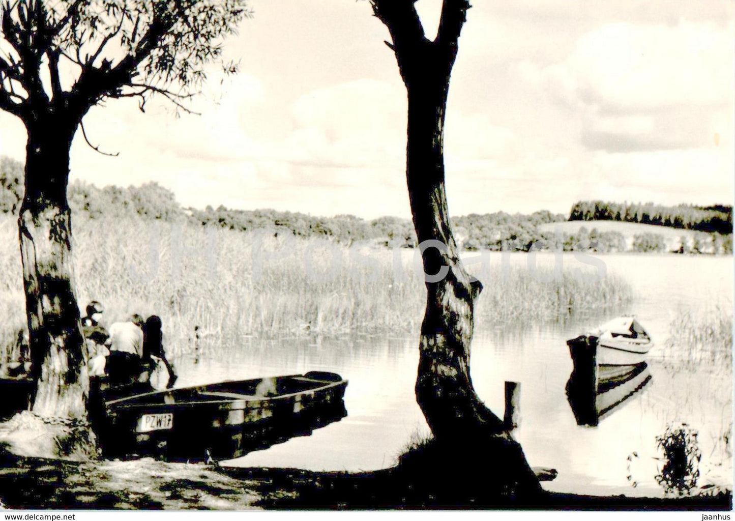 Pojezierze Mazurskie - Mazury lake district - boat - 29-454 - Poland - used - JH Postcards