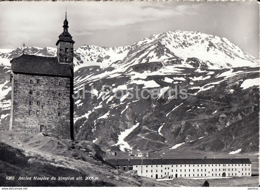 Ancien Hospice du Simplon alt 2005 m - 6205 - 1966 - Switzerland - used - JH Postcards