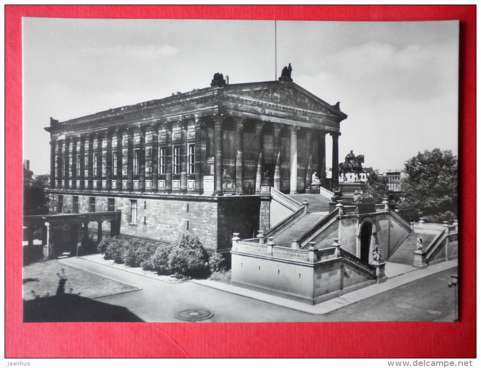 National Gallery - Berlin - National Cultural Sites - old postcard - Germany DDR - unused - JH Postcards