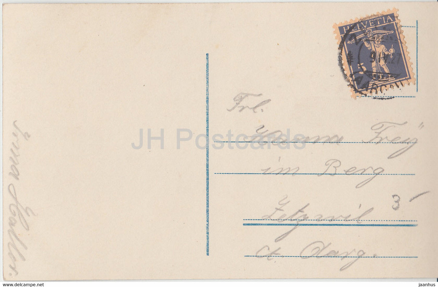 Grußkarte - Herzlichen Segenswunsch zur Konfirmation - Mädchen - PH 5487-5 - alte Postkarte - 1927 Deutschland - gebraucht