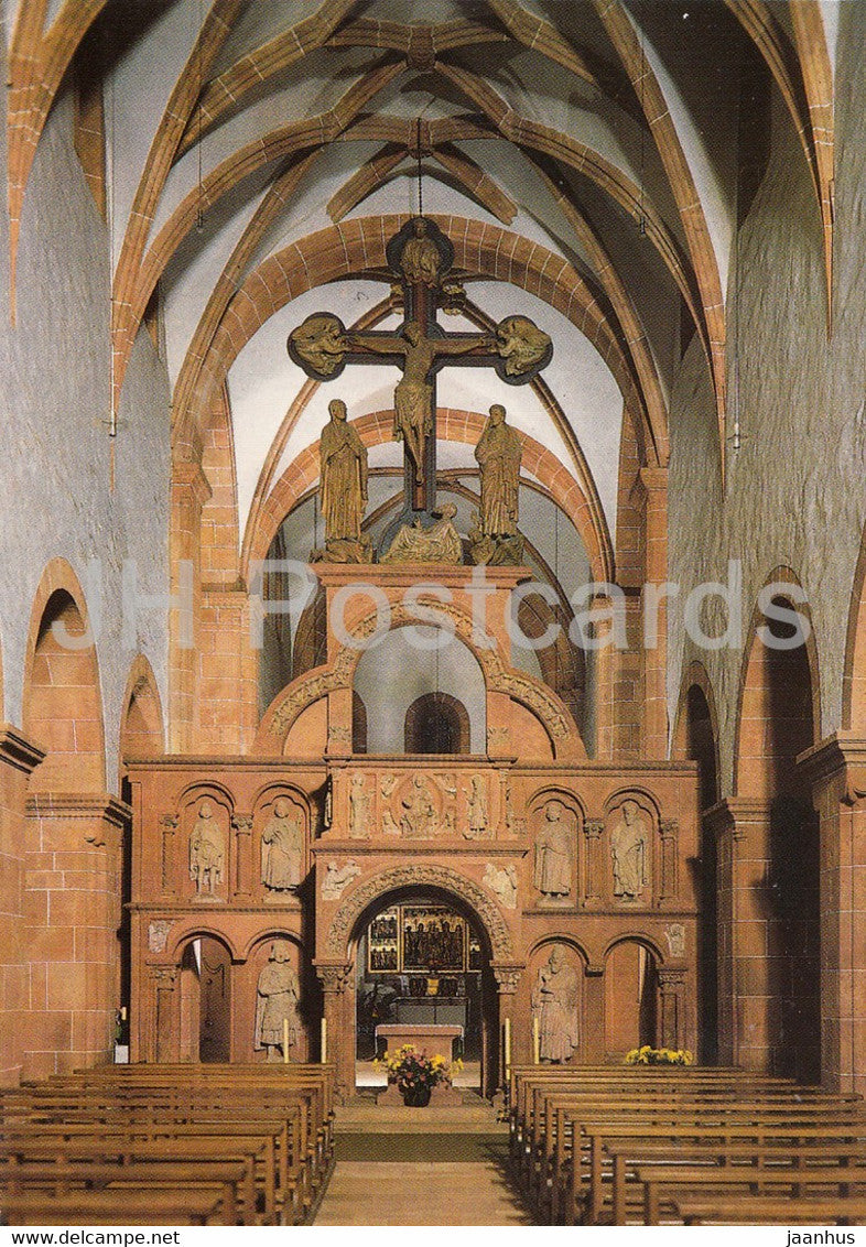 Wechselburg - Stiftskirche - Lettner und Altar - Bischofs- und Wallfahrtskirchen - church - 1987 - DDR Germany - unused - JH Postcards