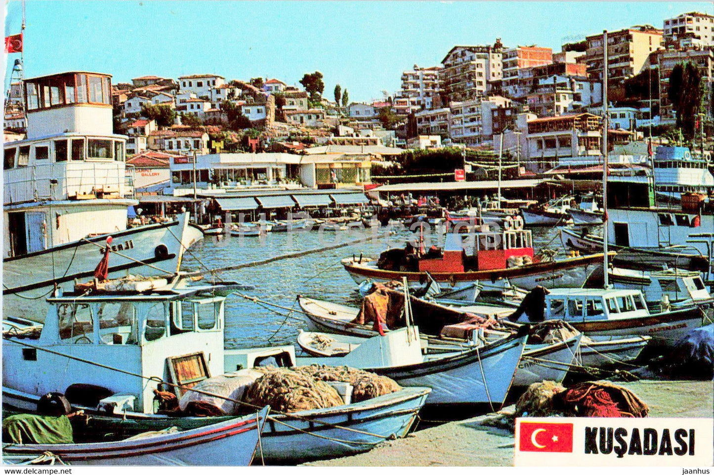 Kusadasi - boat - 09/74 - Kartpostal - Turkey - used - JH Postcards