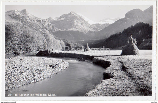 Bei Lauenen mit Wildhorn 3624 m - 290 - Switzerland - 1958 - used - JH Postcards