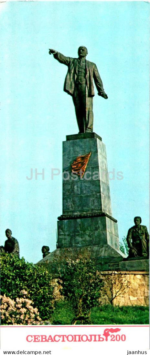 Sevastopol - monument to Lenin - Crimea - 1983 - Ukraine USSR - unused - JH Postcards