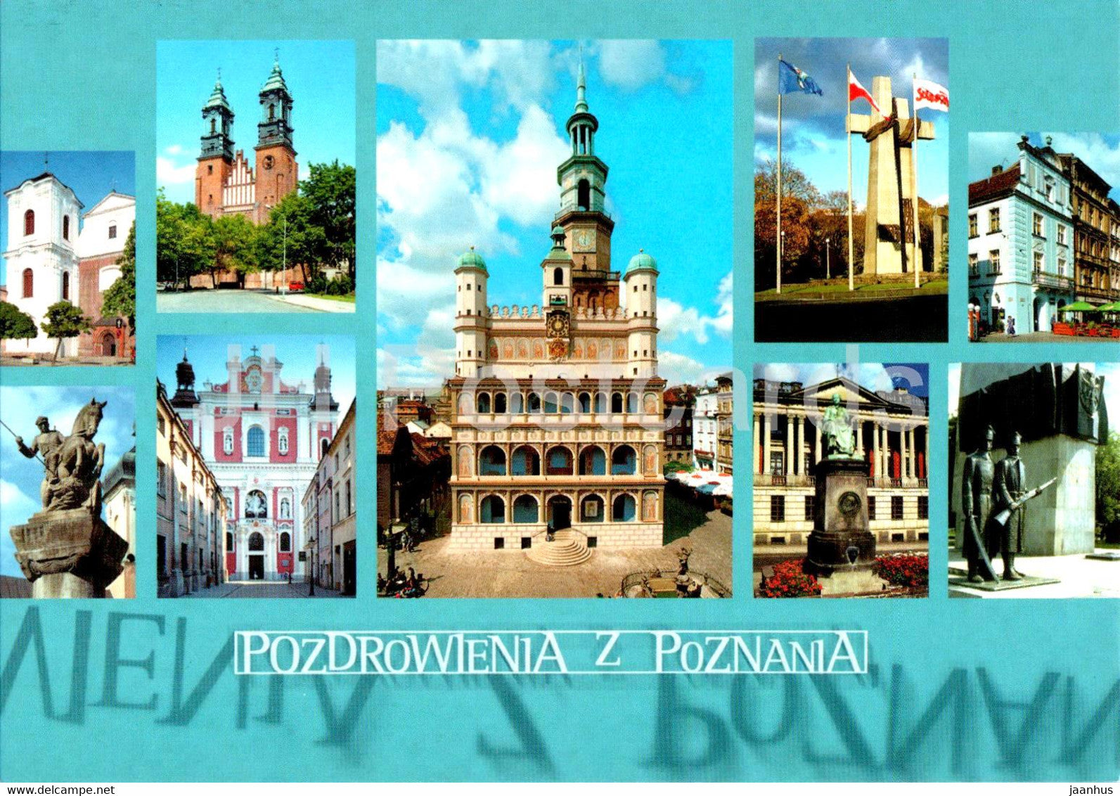 Poznan - Pozdrowenia z Poznania - multiview - Poland - unused - JH Postcards