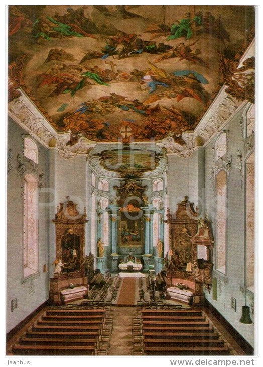 Bad Mergentheim - Ehemalige Hofkirche der Hoch- und Deutschmeister - church - Germany - 1985 gelaufen - JH Postcards