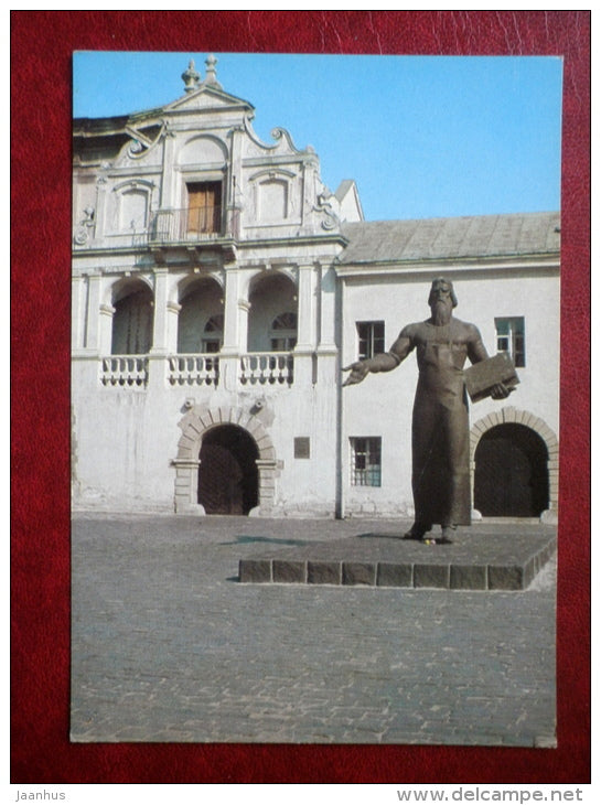 monument to Ivan Fyodorov - Lviv - Lvov - 1980 - Ukraine USSR - unused - JH Postcards