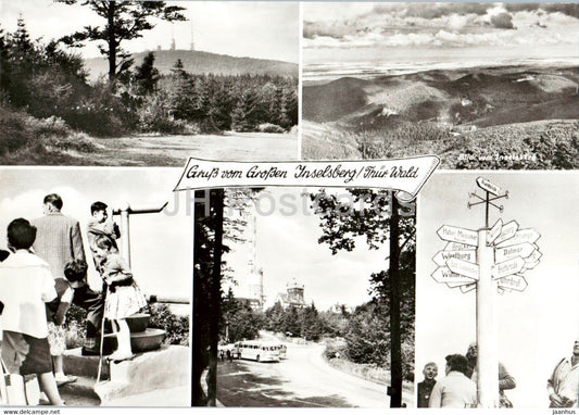 Gruss vom Grossen Inselsberg - Thur Wald - 1983 - Germany DDR - used - JH Postcards