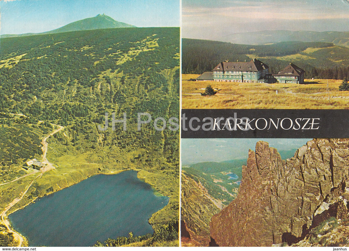 Karkonosze - Maly Staw Schronisko PTTK na Hali Szrenickiej Sniezne Kotly - multiview - 1974 - Poland - used - JH Postcards