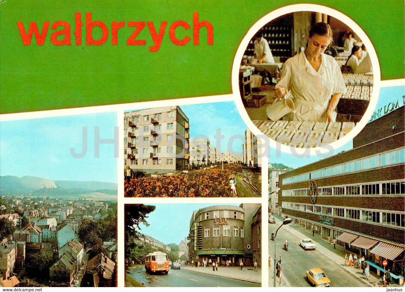 Walbrzych - W Zakladach Porcelany Krzysztof  - Krzysztof Porcelain Works - Dom Kultury - multiview - Poland - unused - JH Postcards