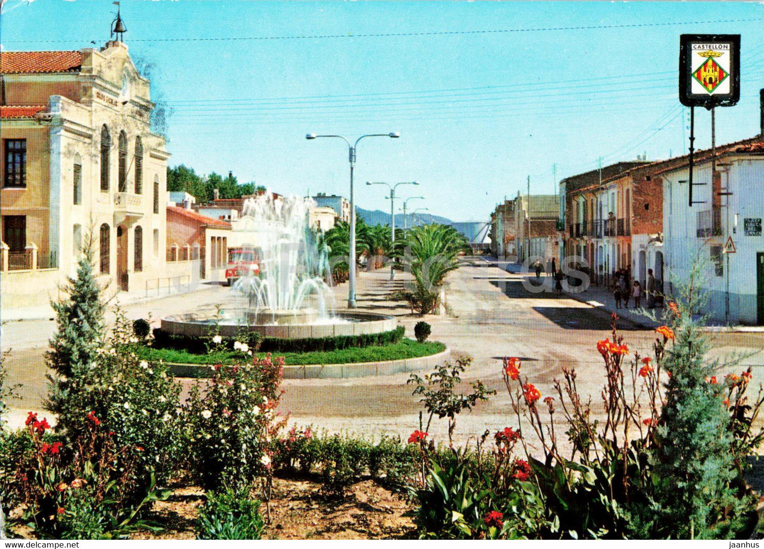 Castellon de La Plana - Grao - Plaza de la Virgen del Carmen - square - 24 - Spain - used - JH Postcards