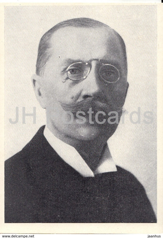 Estonian Writer Eduard Vilde - 1918 - 1964 - Estonia USSR - unused - JH Postcards