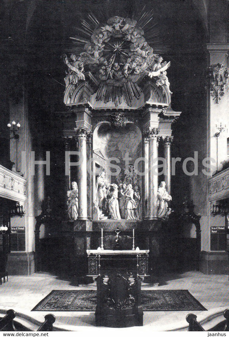 Dresden Neustadt - Dreikonigskirche - Hauptaltar der Dreikonigskirche 1922 - church - DDR Germany - unused - JH Postcards