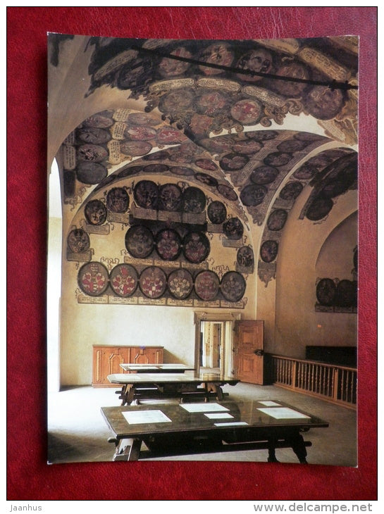 Office of the Land Rolls in the Old Palace  at Prague Castle - Prague - CZECH REPUBLIC, CZECHOSLOVAKIA - unused - JH Postcards