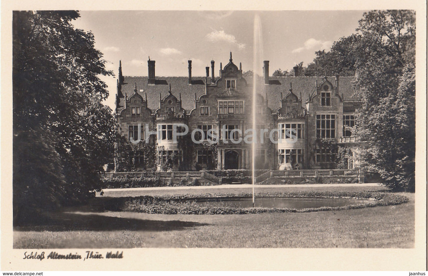 Schloss Altenstein - Thur Wald - castle - 34 - old postcard - Germany - unused - JH Postcards