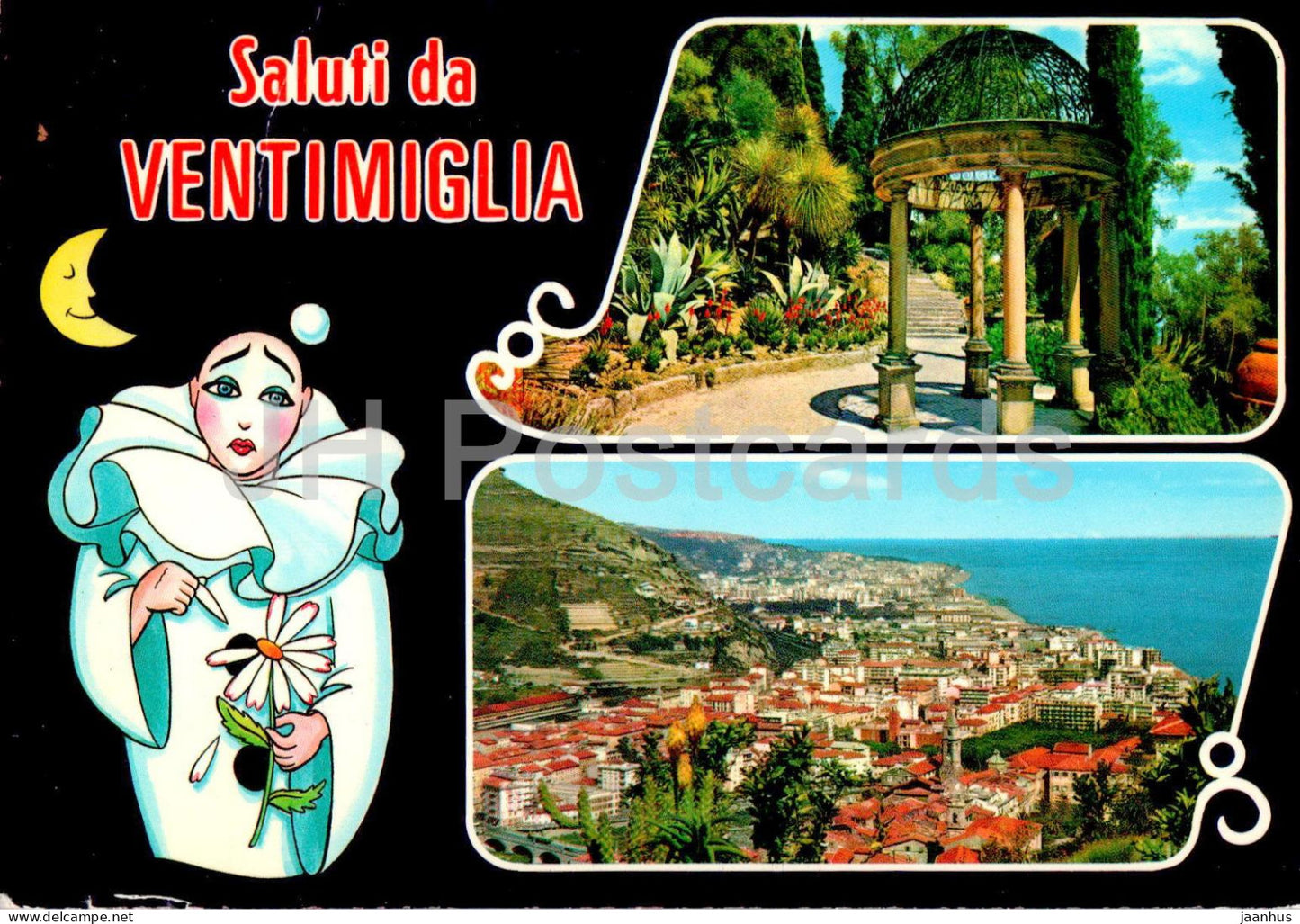 Saluti da Ventimiglia - multiview - Italy - used - JH Postcards