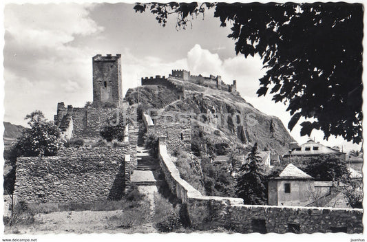 Sion - La Tour des Chiens et le Chateau de Tourbillon - castle - Switzerland - unused - JH Postcards