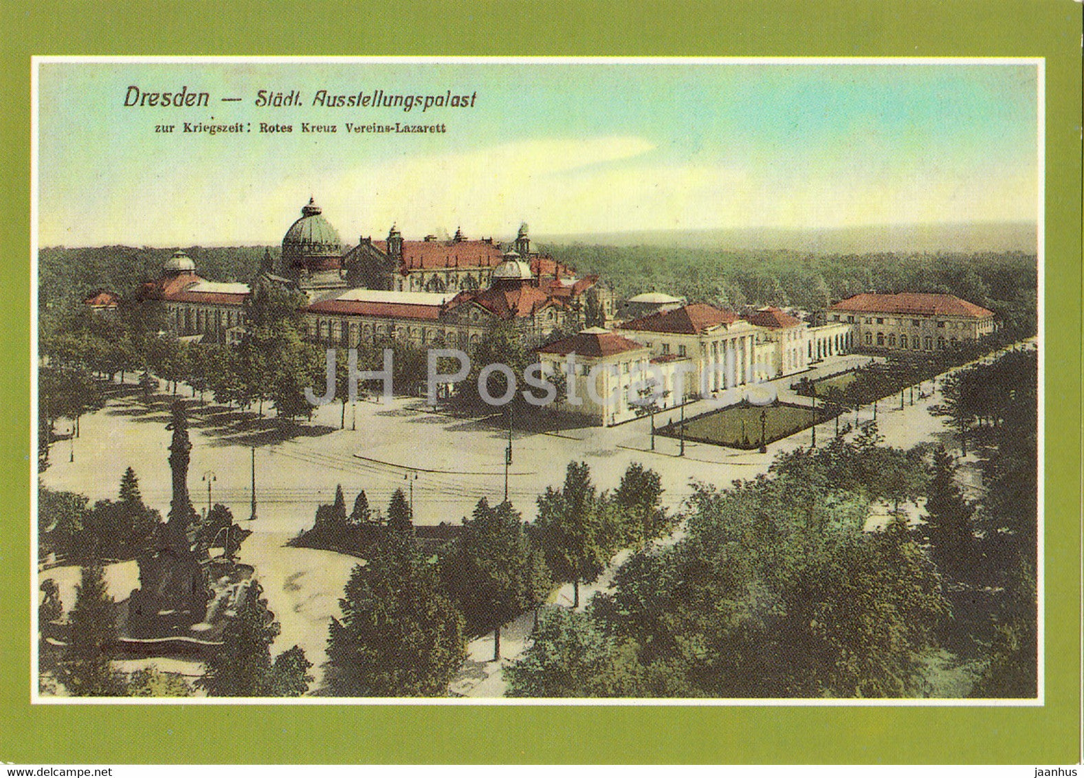 Dresden - Stubelplatz mit altem Austellungspalast - Reproduktion - Historische Ansichten - DDR Germany - unused - JH Postcards