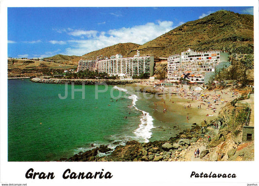 Patalavaca - Gran Canaria - beach - hotel - 54 - 1996 - Spain - used - JH Postcards