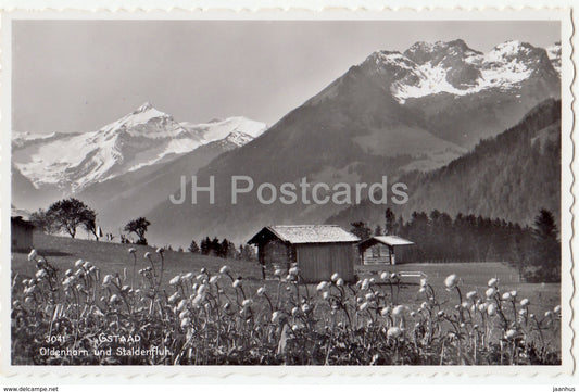 Gstaad - Oldenhorn und Staldenfluh - 3041 - Switzerland - 1958 - used - JH Postcards