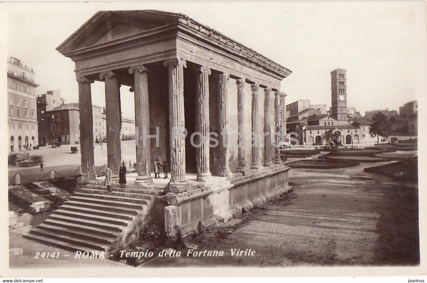 Roma - Rome - Tempio della Fortuna Virile - 24141 - ancient - old postcard - Italy - unused - JH Postcards