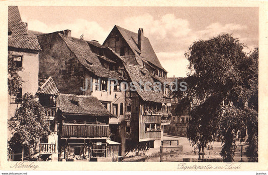 Nurnberg - Pegnitzpartie am Sand - Nuremberg - 26 - old postcard - Germany - unused - JH Postcards