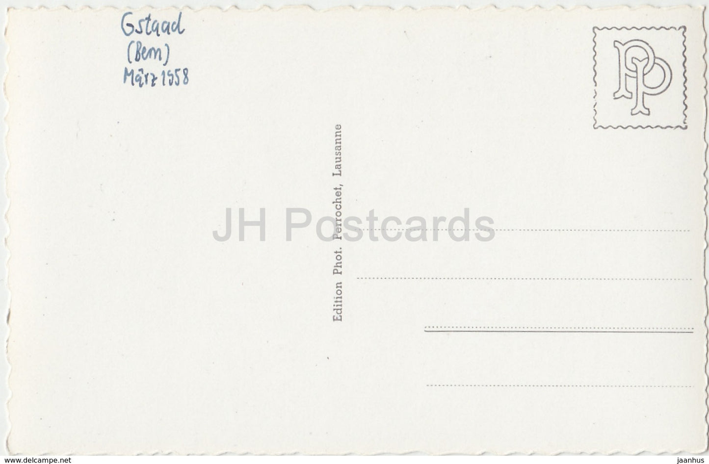 Gstaad - Oldenhorn und Staldenfluh - 3041 - Switzerland - 1958 - used