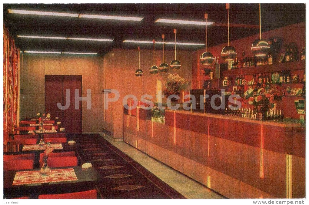 Bar on the 14th Floor - The Zhemchuzhina Hotel - Sochi - 1979 - Russia USSR - unused - JH Postcards