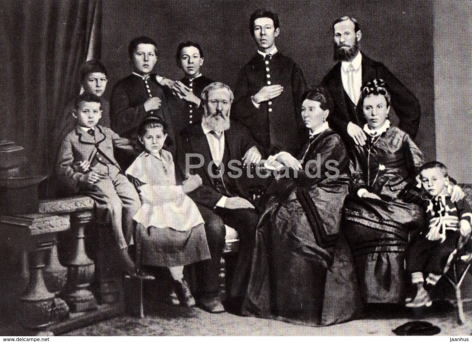 Russian Writer Anton Chekhov - With His Family , Taganrog 1874 - 1970 - Russia USSR - unused - JH Postcards