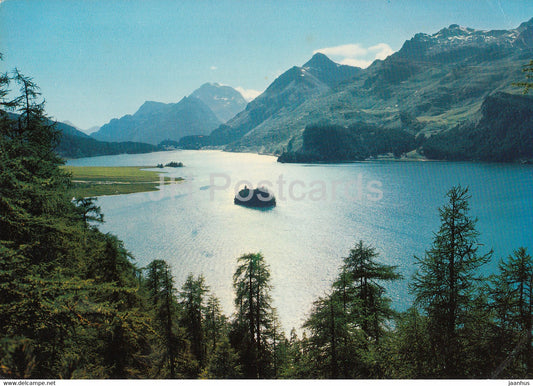 Sommertag uber dem Silsersee -124 - 1982 - Switzerland - used - JH Postcards