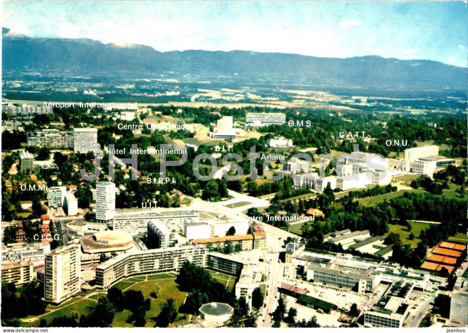 Geneve - Geneva - Vue aerienne du quartier international - 576 - Switzerland - unused - JH Postcards