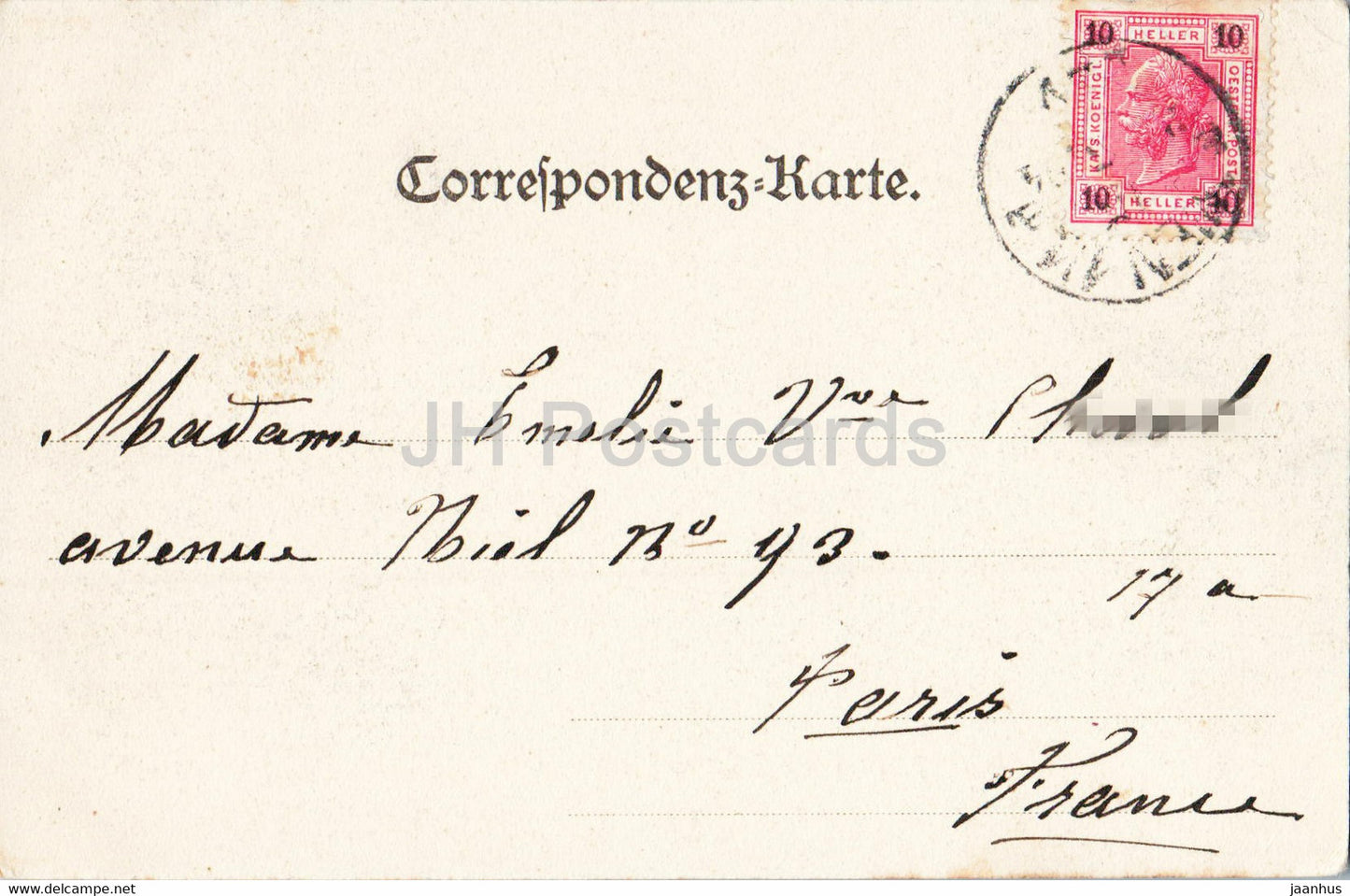 Wien - Vienna - Freyung mit Schotten Pfarrkirche - Heidenschuss - 175 - old postcard - 1910 - Austria - used