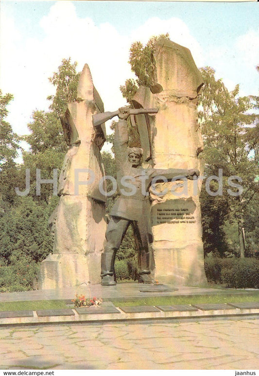 Yaremche - monument to Kovpak partisans - postal stationery - 1984 - Ukraine USSR - unused - JH Postcards