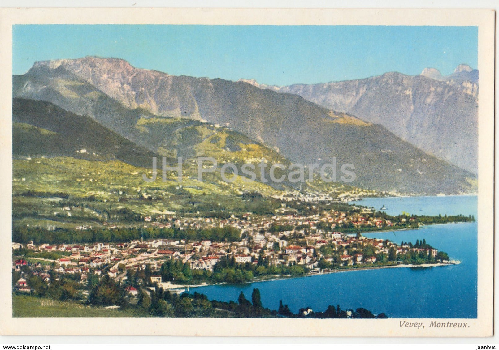 Vevey - Montreux - 51 - Switzerland - old postcard - unused - JH Postcards