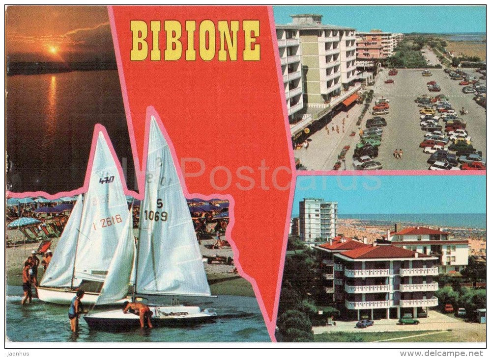 sailing boat - Bibione - Veneto - DL 19 - Italia - Italy - used - JH Postcards