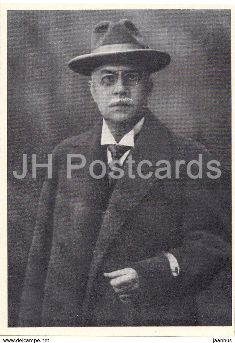 Estonian Writer Eduard Vilde - 1925 - 1964 - Estonia USSR - unused - JH Postcards