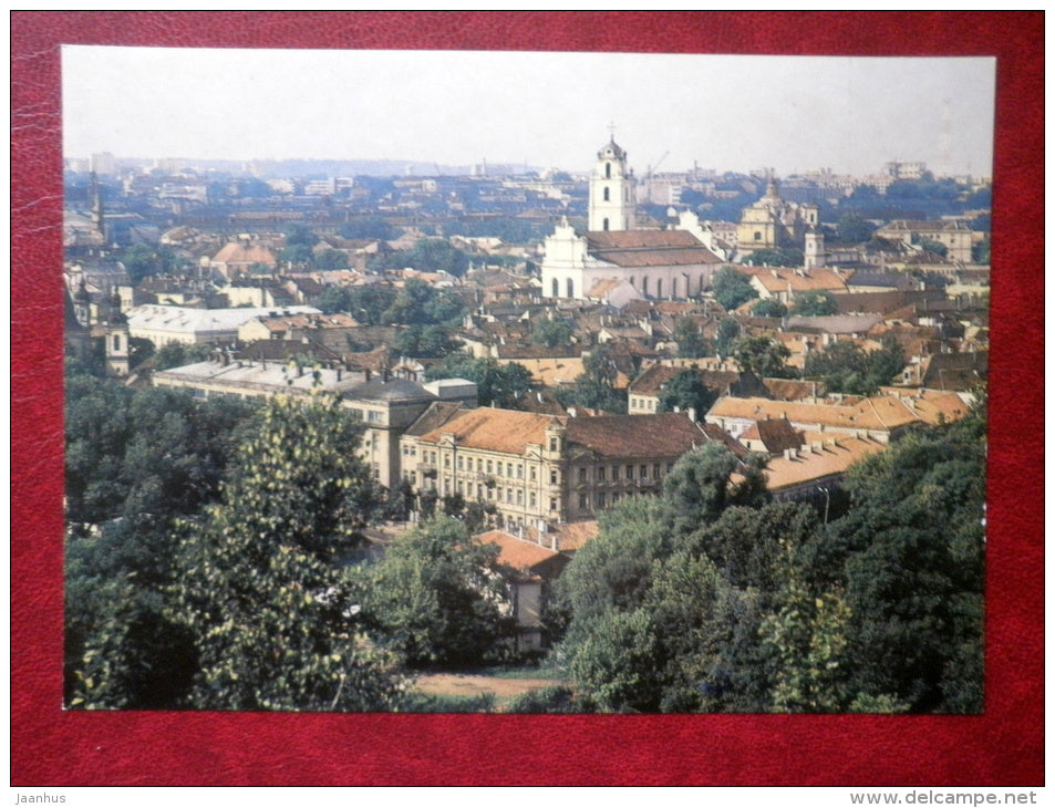 Panoramic view of the Old Town - Vilnius - 1983 - Lithuania USSR - unused - JH Postcards