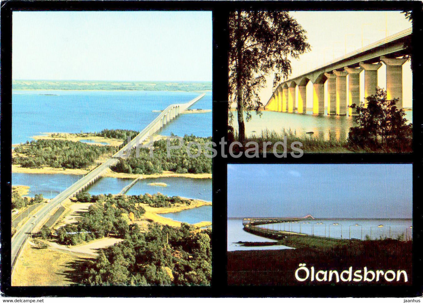 Olandsbron - bridge - Sweden - used - JH Postcards