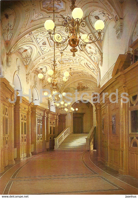 Semperoper Dresden - Unteres Rundfoyer - Zwingerseitiger Raumabschnitt - Dresden Opera - DDR Germany - unused - JH Postcards