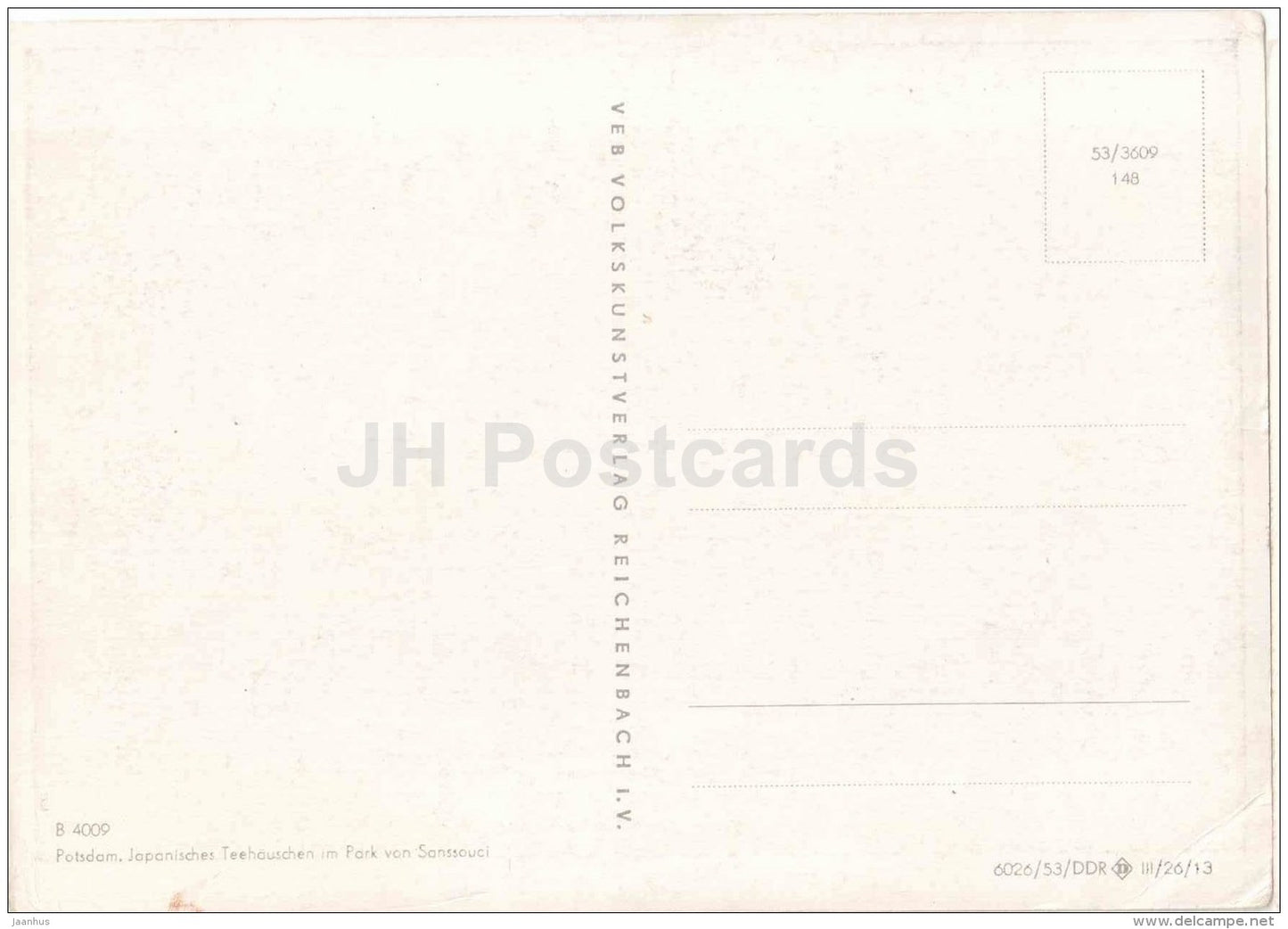 Japanisches Teehäuschen im Park von Sanssouci - Potsdam - B 4009 - Germany - unused - JH Postcards