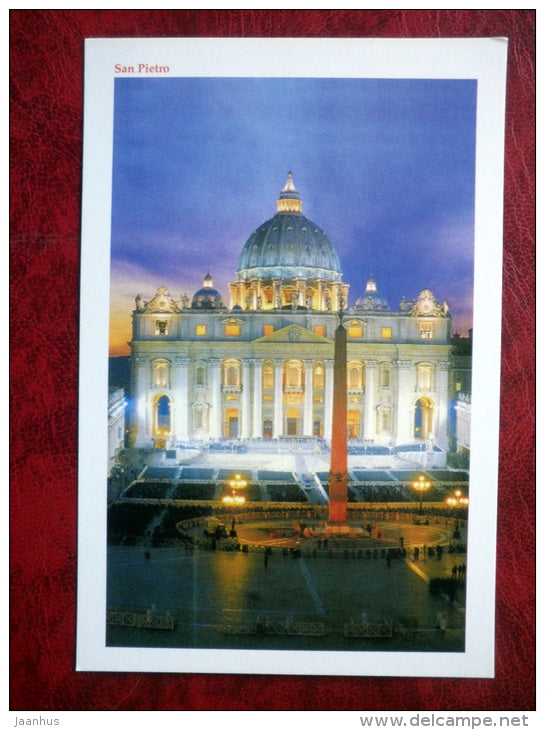 San Pietro - Saint Peter's Cathedral view - Vatican - unused - JH Postcards