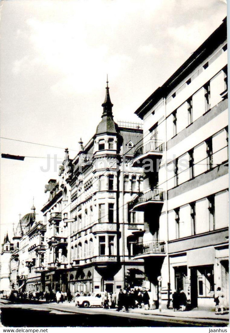 Lodz - Ulica Piotrkowska - street - 1969 - Poland - used - JH Postcards