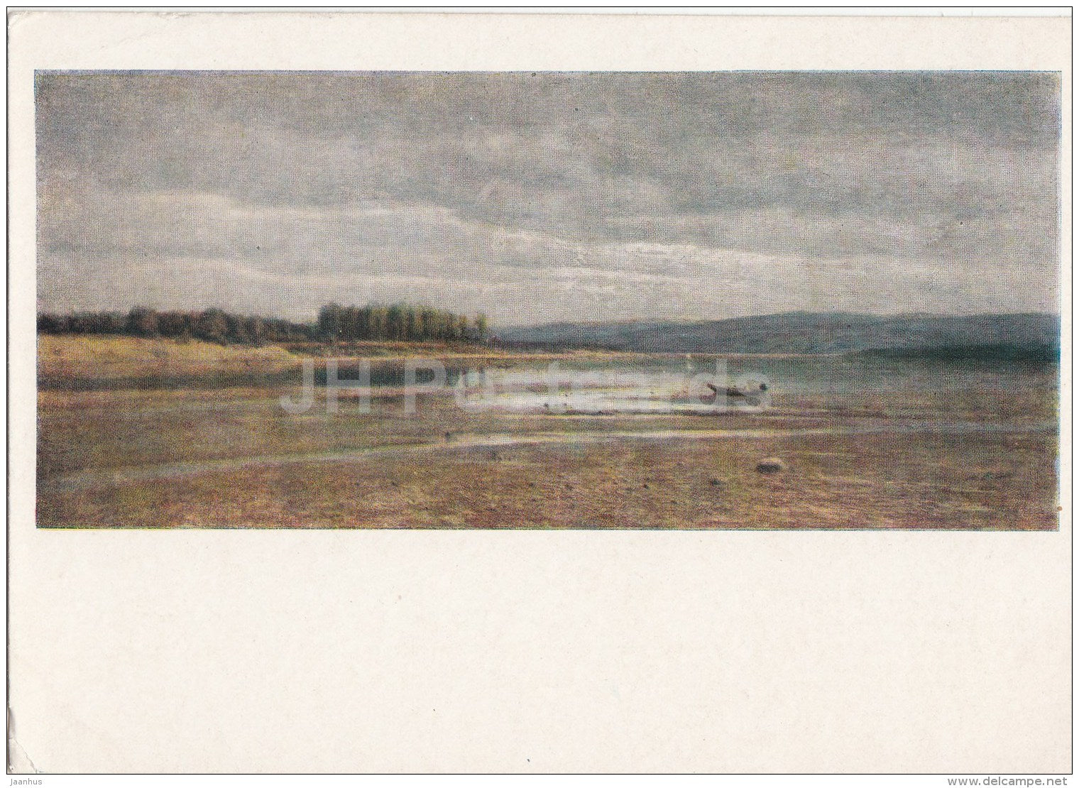 painting by M. Klodt - Volga river by Zhiguly - Russian art - 1957 - Russia USSR - unused - JH Postcards