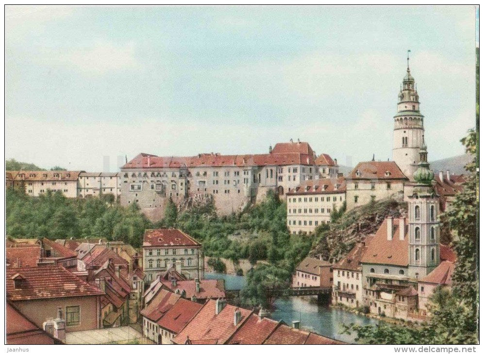 View of the Castle - Cesky Krumlov - Czechoslovakia - Czech - unused - JH Postcards