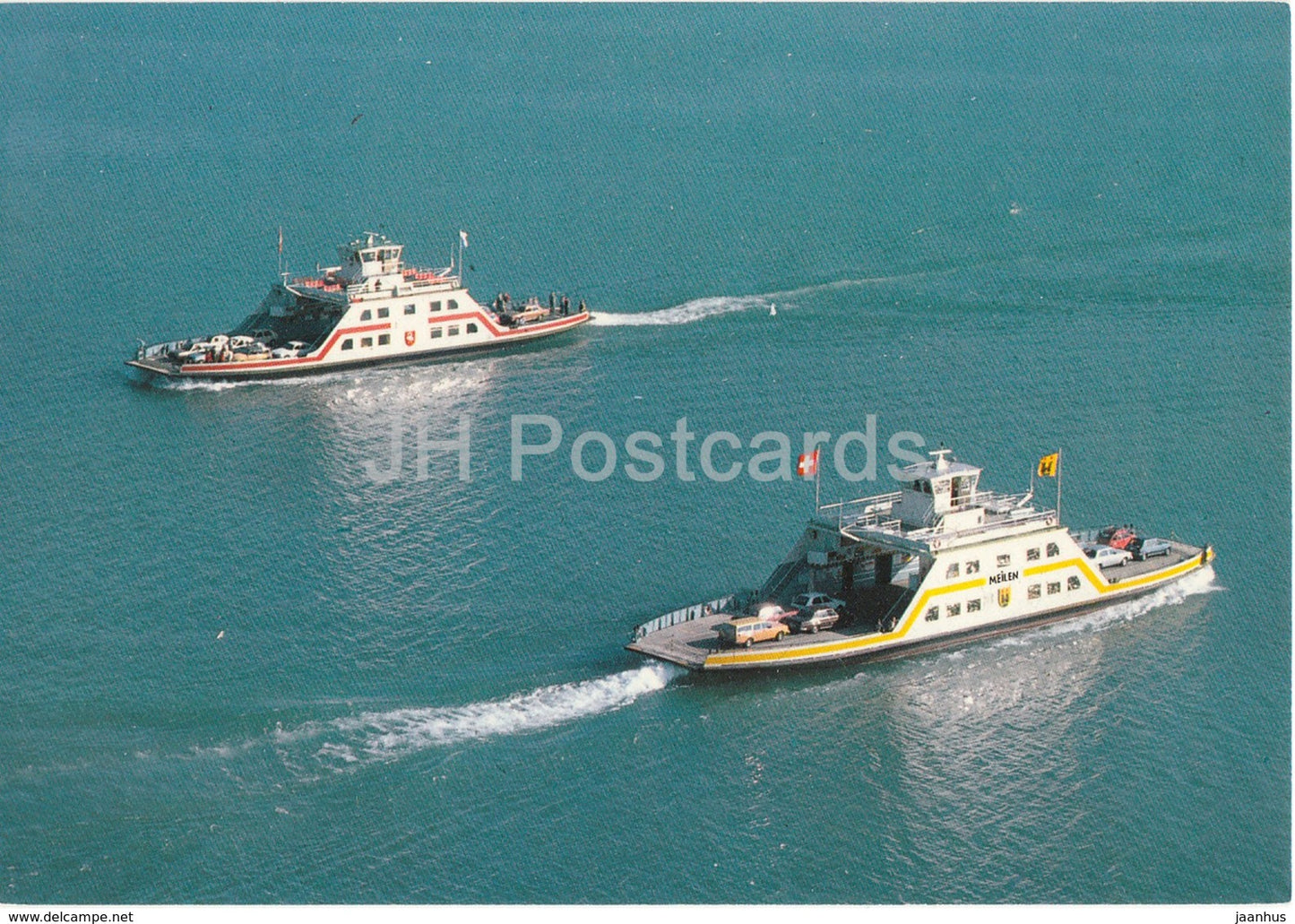 Zurichseefahren - Schwan - Meilen - beim Kreuzen in der Seemitte - 2309 - Switzerland - unused - JH Postcards