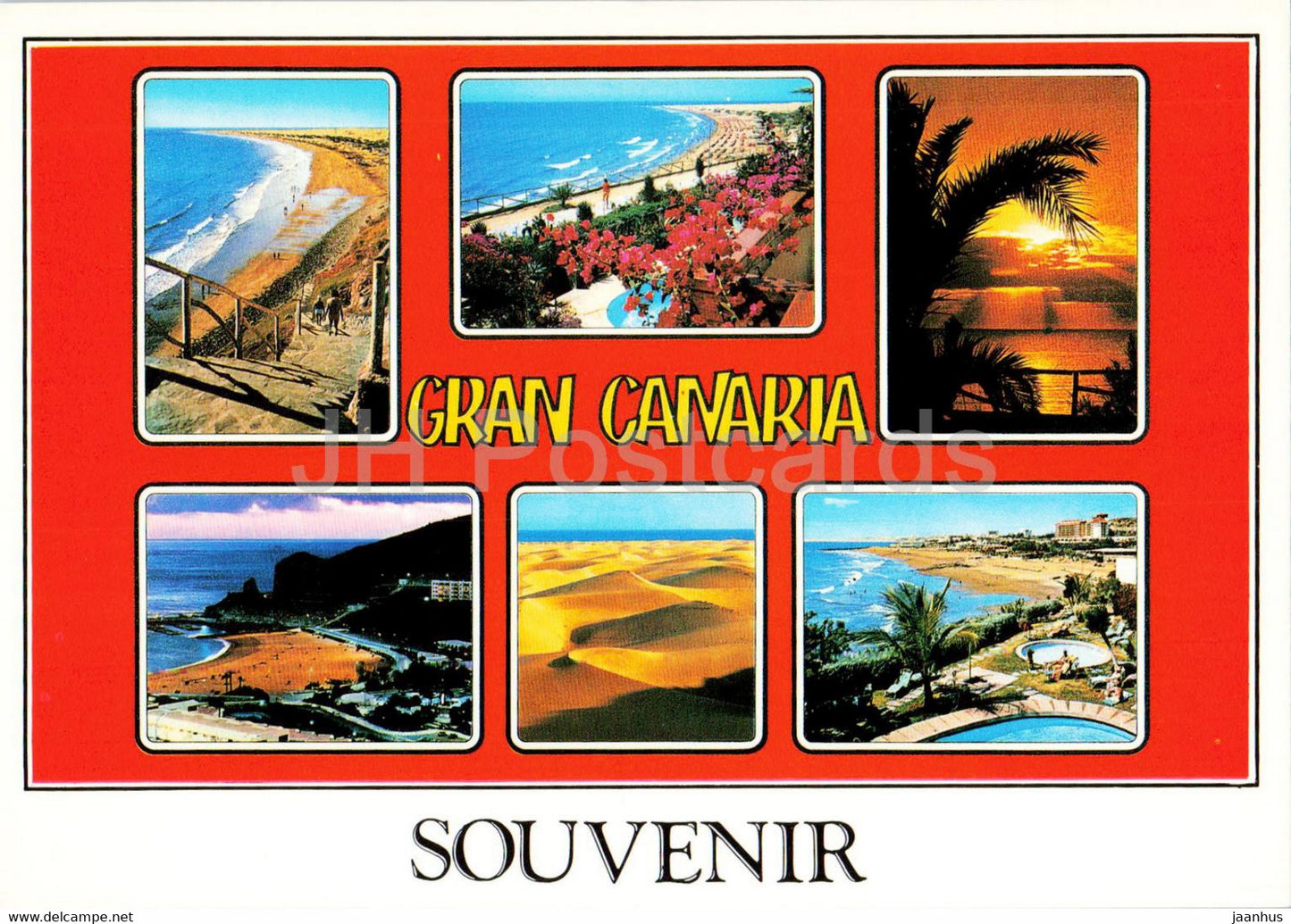 Gran Canaria - Souvenir - multiview - 074 - Spain - unused - JH Postcards