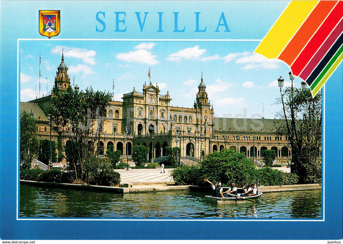 Sevilla - Plaza de Espana - Estanque - Spain squre - pond - 104 - Spain - unused - JH Postcards