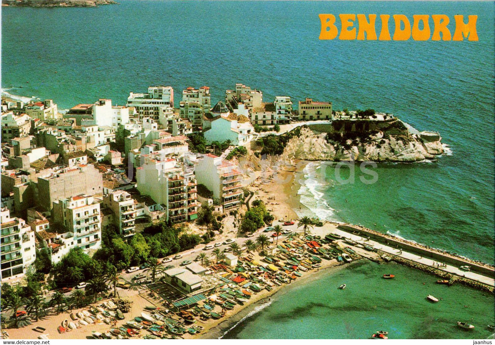 Benidorm - Vista Aerea - Castillo y Puerto - 160 - Spain - unused - JH Postcards