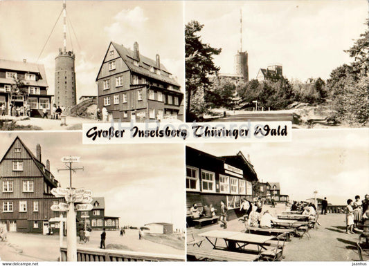 Grosser Inselsberg - Thuringer Wald - old postcard - 1970 - Germany DDR - used - JH Postcards