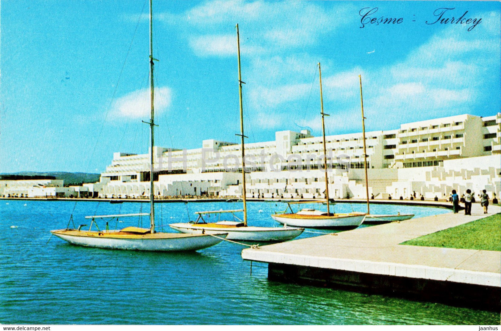 Cesme - Golden Dolphin Holiday Resort - hotel - sailing boat - Photo - Turkey - unused - JH Postcards